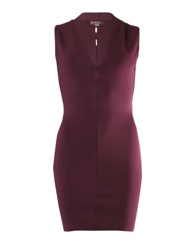 Alexander Wang Cut-Out Bodycon Dress in Burgundy Rayon