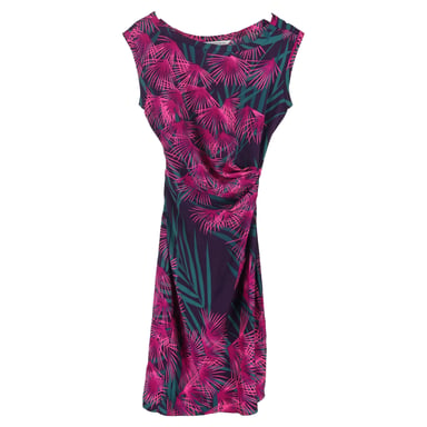 Diane Von Furstenberg Della Printed Tie-Waist Midi Dress in Multicolor Silk
