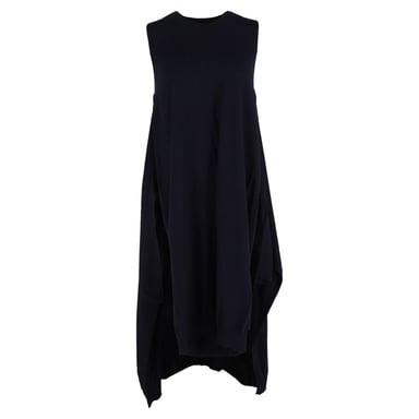 See by Chloé Side Slit Dress in Navy Blue Wool