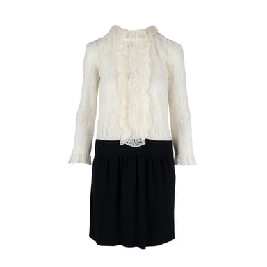 Moschino Lace Contrast Midi Dress - '10s
