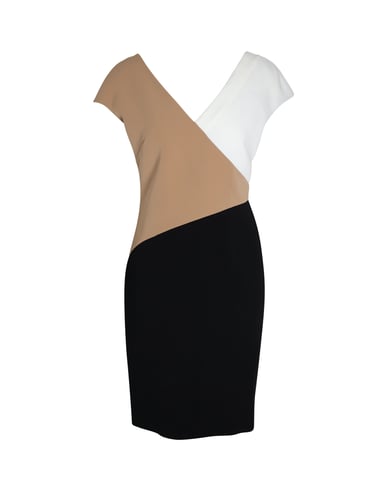 Diane Von Furstenberg Color-Block Dress in Multicolor Triacetate