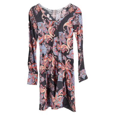 Chloé Paisley Paisley Print Mini Dress in Multicolor Viscose