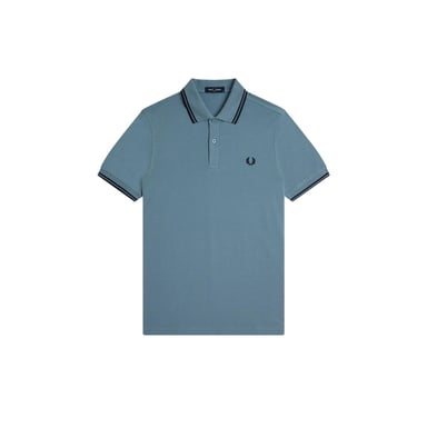 Fred Perry Mens Twin Tip Polo Shirt (Blue)