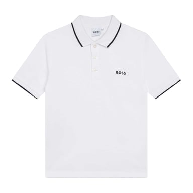 Boss Childrens/Kids Short-Sleeved Polo Shirt (White)