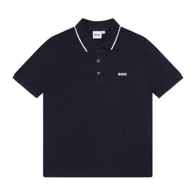 Boss Childrens/Kids Short-Sleeved Polo Shirt (Navy)