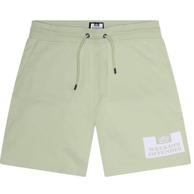 Weekend Offender Mens Parma Logo Sweat Shorts (Peppermint/White)