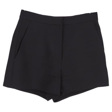 Valentino Garavani Tailored Mini Shorts in Black Wool