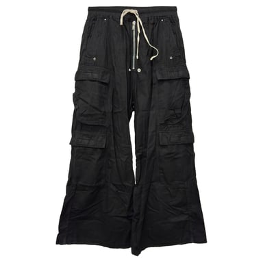 Rick Owens DRKSHDW Cargo Pants in Black Cotton