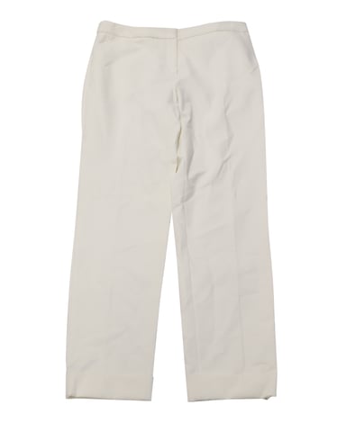Armani broek met wijde pijpen in wit katoen