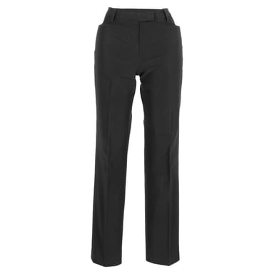 Prada Straight Leg Pants in Black Polyester