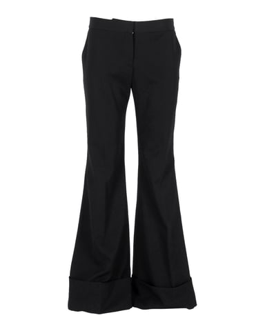 Stella McCartney Boot-Cut Trousers in Black Wool