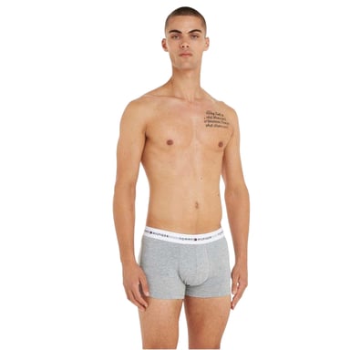 Tommy Hilfiger Mens Cotton Blend Classic Boxer Shorts (Pack of 3) (Grey/Black/White)