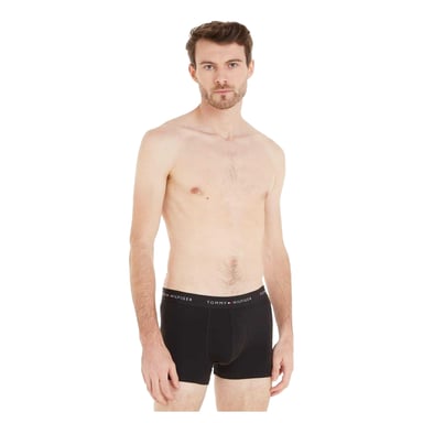 Tommy Hilfiger Mens Cotton Blend Classic Boxer Shorts (Pack of 3) (Black/Grey/White)