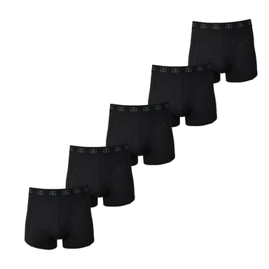 Giorgio Mens Cotton Blend Boxer Shorts (Pack of 5) (Black)