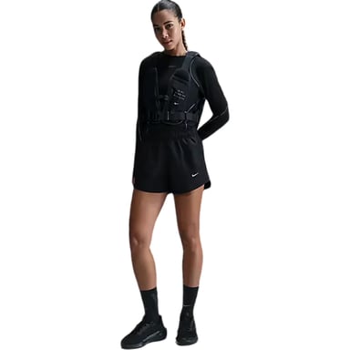 Nike Tempo Dri-FIT hardloopshort met middelhoge taille voor dames (Zwart)