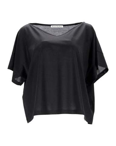 Acne Studios Susanna M Cot T-Shirt in Black Cotton