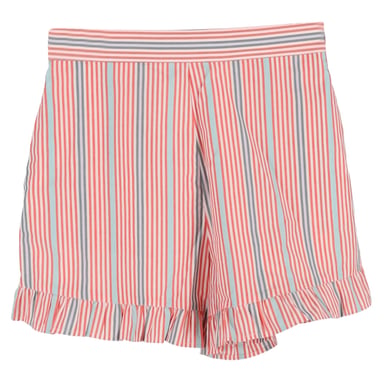 See by Chloé Stripes Mini Shorts in Multicolor Cotton