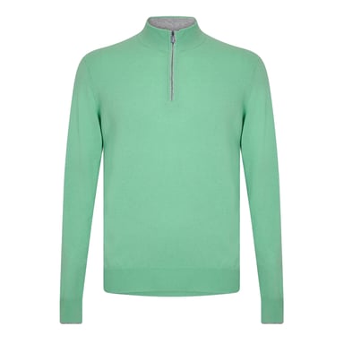 Callaway Mens Zip Neck Sweater Top (Mantis)