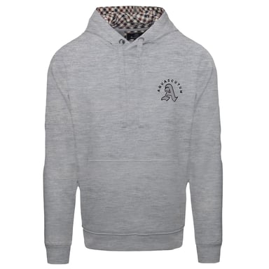 Aquascutum Mens Kangaroo Pocket Long-Sleeved Hoodie (Grey)