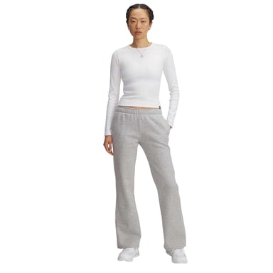 Under Armour Womens/Ladies Rival Side Stripe Flared Sweatpants (Grey Heather Heather)