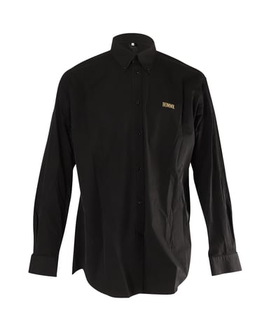 Balenciaga 'Homme' Buttondown Shirt in Black Cotton