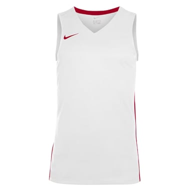 Nike Childrens/Kids V Neck Sleeveless Basketball Jersey (White/Uni Red)