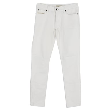 Burberry raka jeans i vit bomull