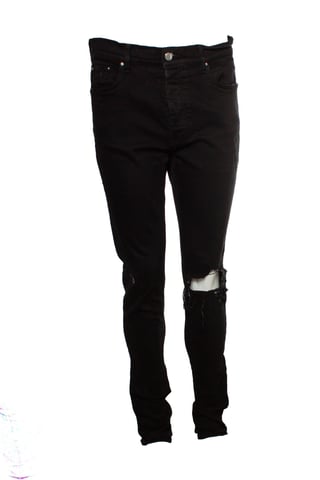 Amiri, Distressed jeans in black