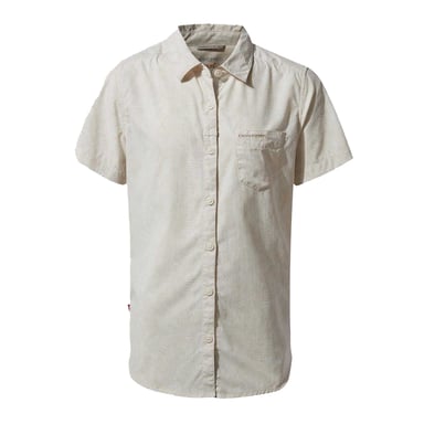 Craghoppers Womens/Ladies Plain Short-Sleeved Shirt (Sea Salt)