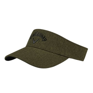 Callaway Mens Metallic Performance Logo Visor Cap (Military Green)