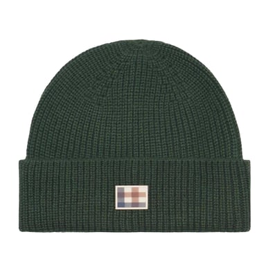 Aquascutum Active Wool Blend Winter Beanie (Army Green)