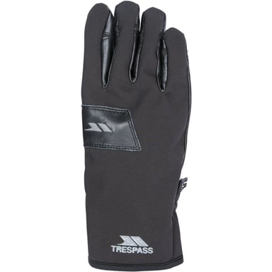 Trespass Mens Leather Athletic Snow Sports Gloves (Black)