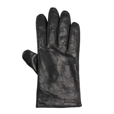 Boss Mens Gioli Leather Gloves (Black)