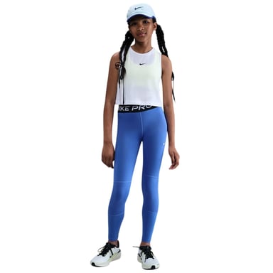 Nike Girls Pro Tights (Blue/White)