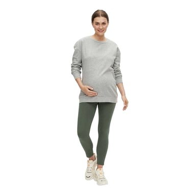 Mamalicious Womens/Ladies Leggings (Pack of 2) (Black/Thyme)