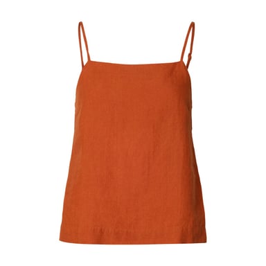 Selected Femme slflinna linen strap top b 16101388 potters clay