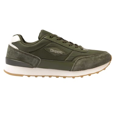 Kappa Mens Suede Flat Trainers (Army Green)
