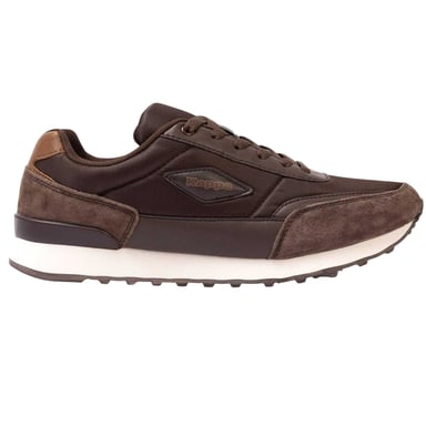 Kappa Mens Suede Flat Trainers (Dark Brown)