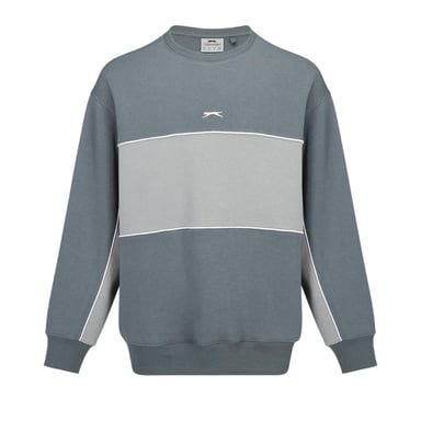 Slazenger Mens Fleece Crew Neck Sweatshirt (Slate/Grey)