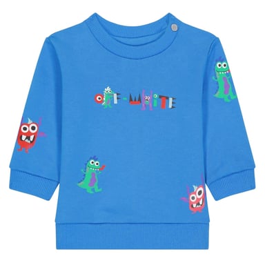 Off White Baby Cotton Blend Regular Sweater Top (Blue)