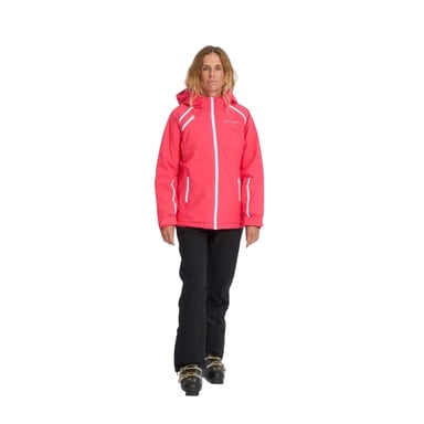 Spyder Womens/Ladies Patterned Hooded Regular Ski Jacket (Prism Pink)