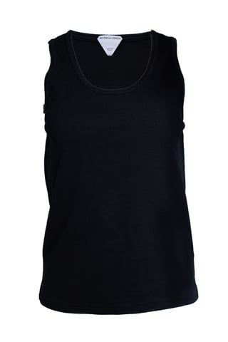 Bottega Veneta, ribbed tank top in black