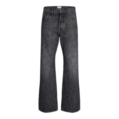 Jack And Jones Mens Toby Coop Relaxed Wide Leg Jeans (Black Denim)