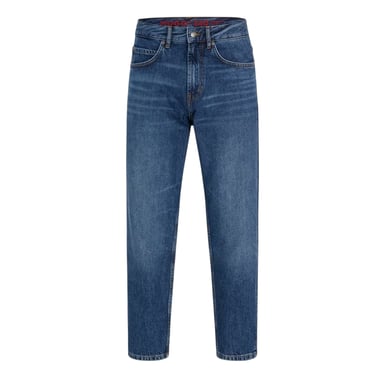 Hugo Herenjeans met 5 zakken en rechte pasvorm (Helder Blauw)