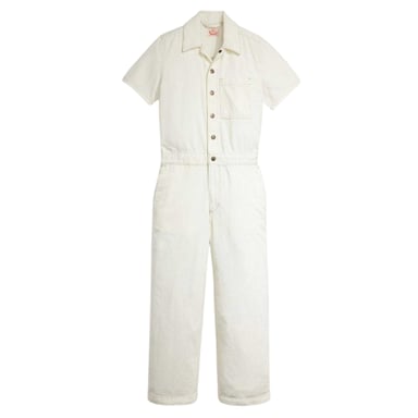 Levis Womens/Ladies Heritage Collared Regular Jumpsuit (Off White)