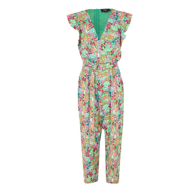 AX Paris Womens/Ladies Floral V Neck Casual Jumpsuit (Multicoloured Print)