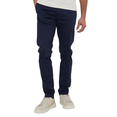 Threadbare Mens Slim Chinos (Navy/Dark Stone)