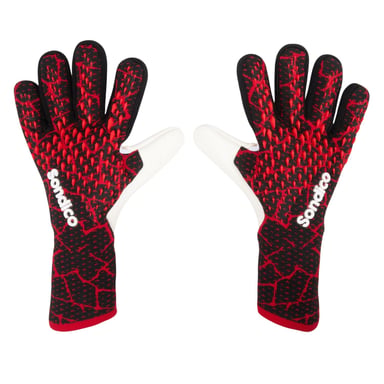Sondico Unisex Adult Blaze Goalkeeper Gloves (Black/Red)