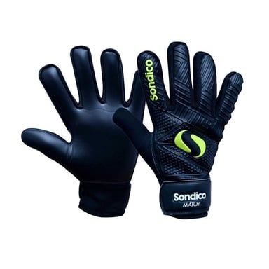Sondico Unisex Adult Match Goalkeeper Gloves (Black/Sun)