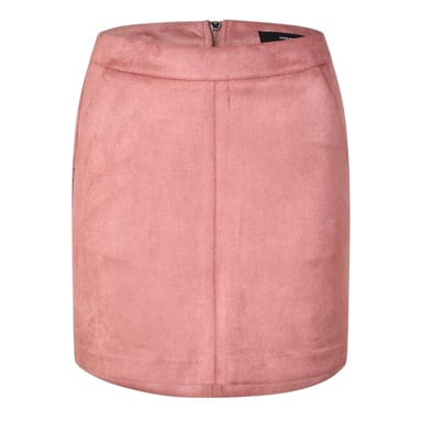 Vero Moda Womens/Ladies Donna Faux Suede Slim Pencil Skirt (Old Rose)